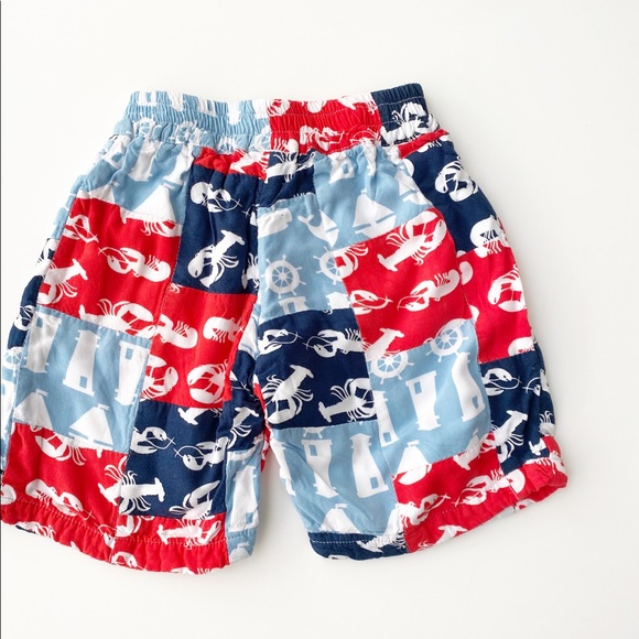Patchwork shorts, red, white and blue, 3T - Picture 7 of 7